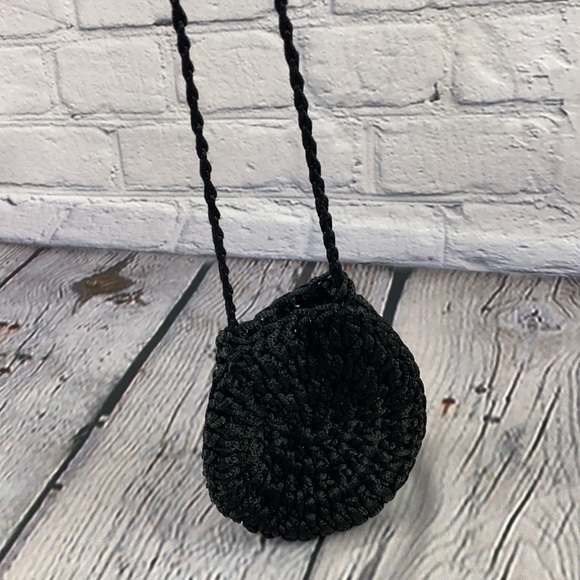 Beautifully Simple Black Crochet Shoulder/Crossbody Bag - Picture 17 of 17